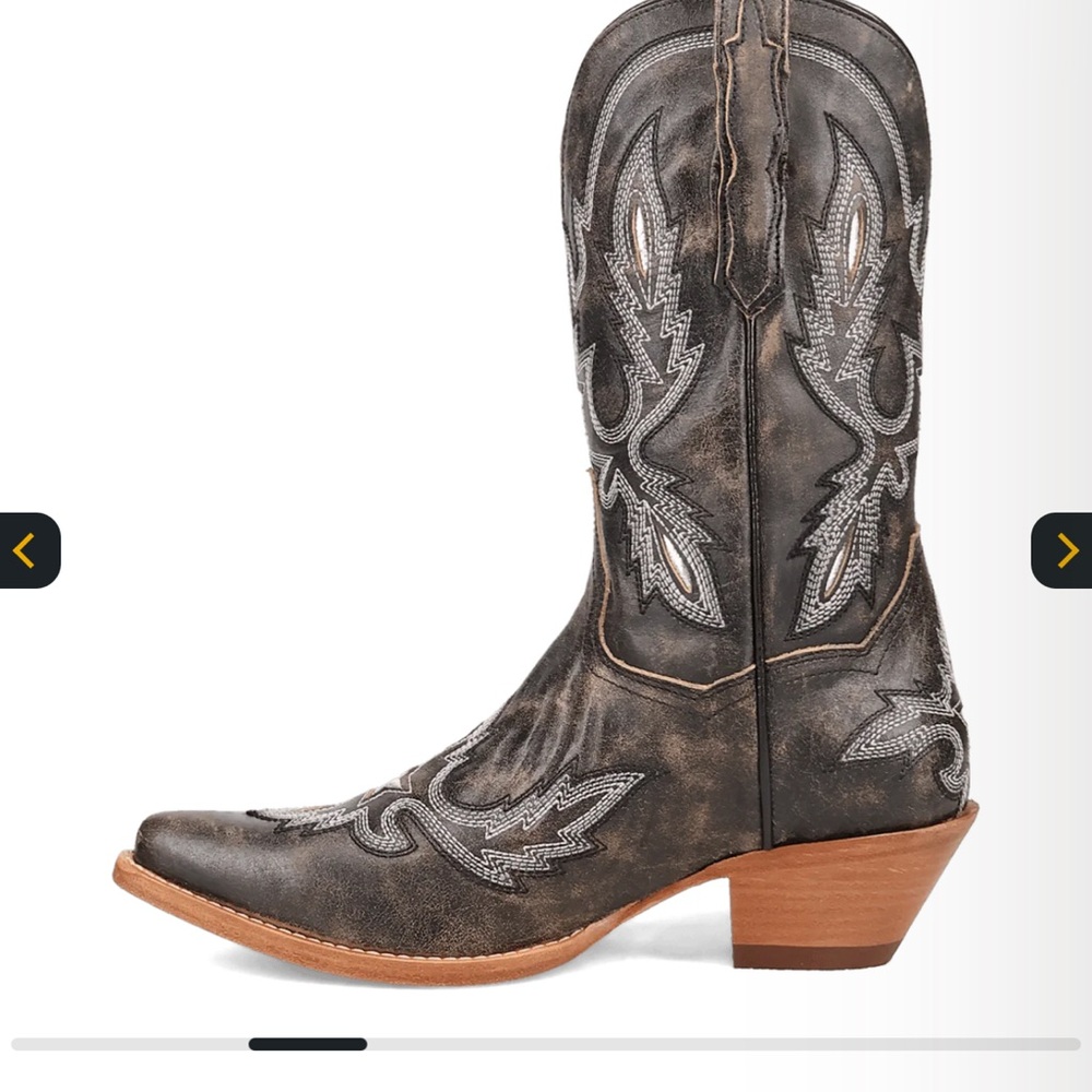 Embroidered Western Cowboy Boots Dan Post - Picture 5 of 10